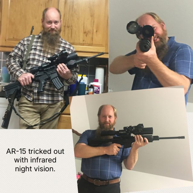 Completed gunsmithing work from Ben's shop